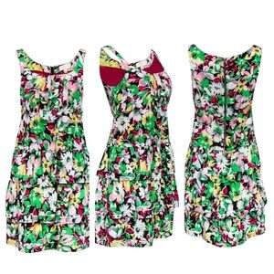 Moulinette Soeurs - Floral Silk Ruffled Dress